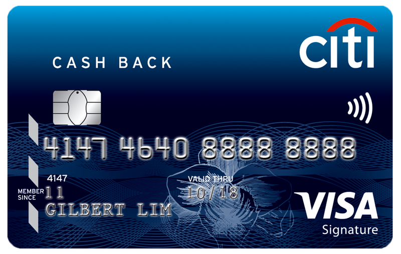 Citi Cash Back Visa Card - SingSaver