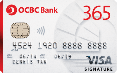 Apply Now for OCBC 365 Credit Card