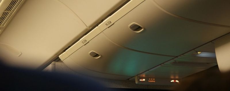 preventing theft in airplane overhead bins