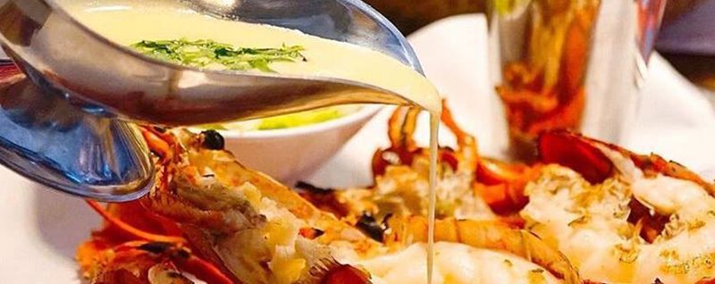 Grilled Lobster with sauce and gravy - SingSaver