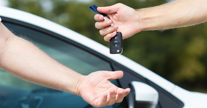Handing over the car keys - SingSaver